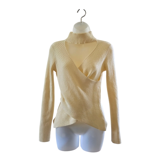 Astr Cream Turtleneck Sweater - Picture 1 of 7